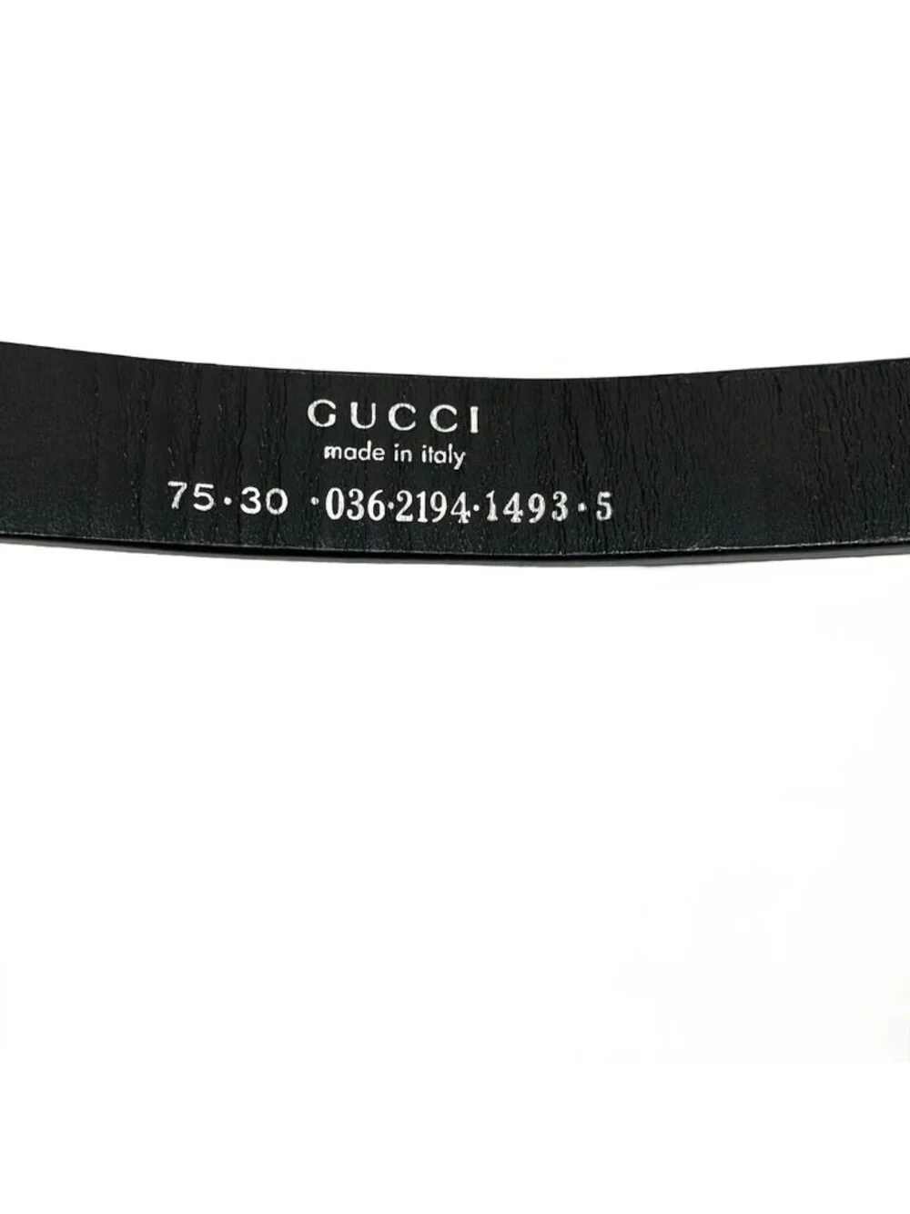 Gucci Belt 75 30 Black Leather